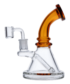 Alternative view of Valiant - Valiant Bent Neck Mini Water Pipe - Yellow - 7in.