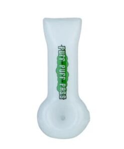 Alternative view of Puff Puff Pass - Puff Puff Pass Spoon Pipe-White-4in