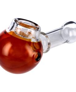 Valiant - Valiant Cauldron Glass Pipe - Amber - 4.5in.