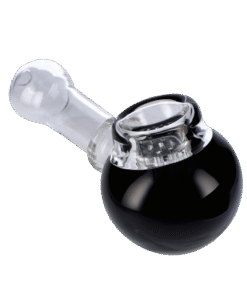 Alternative view of Valiant - Valiant Cauldron Glass Pipe - Black - 4.5in.