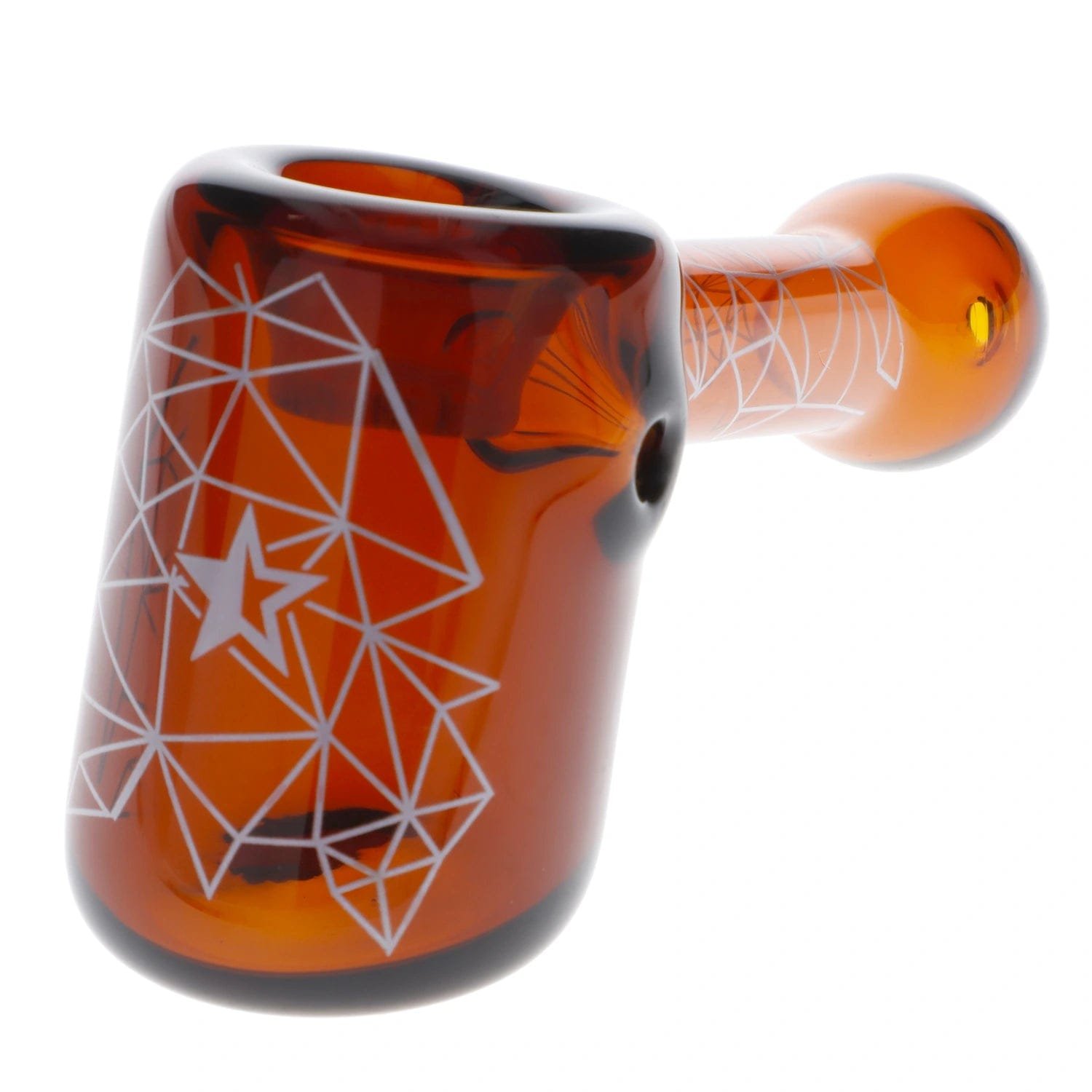 Famous Design - Famous Design Space Hammer Pipe-Amber-5 in.