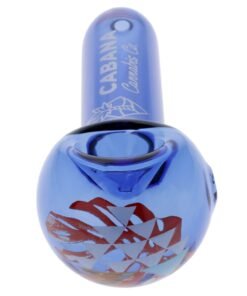 Alternative view of Cabana Cannabis Co. - Cabana Canabis Co. The Afterglow Spoon Hand Pipe-Blue-5in.