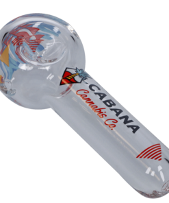 Alternative view of Cabana Cannabis Co. - Cabana Canabis Co. The Afterglow Spoon Hand Pipe-Clear-5in.