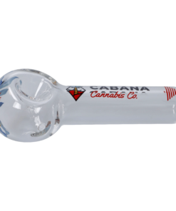 Cabana Cannabis Co. - Cabana Canabis Co. The Afterglow Spoon Hand Pipe-Clear-5in.