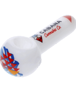 Cabana Cannabis Co. - Cabana Canabis Co. The Afterglow Spoon Hand Pipe-White-5in.