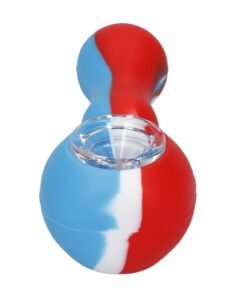 Alternative view of Valiant - Valiant Silicone Pipe w/Glass Bowl & Secret Storage-Assorted-4in.