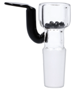 Valiant - Glass Bowl w/Long Handle & Honeycomb Screen-Black-14mm