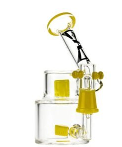 Evolution - Evolution Morning Glory Dab Rig w/ Dome & Banger - Yellow - 6in.