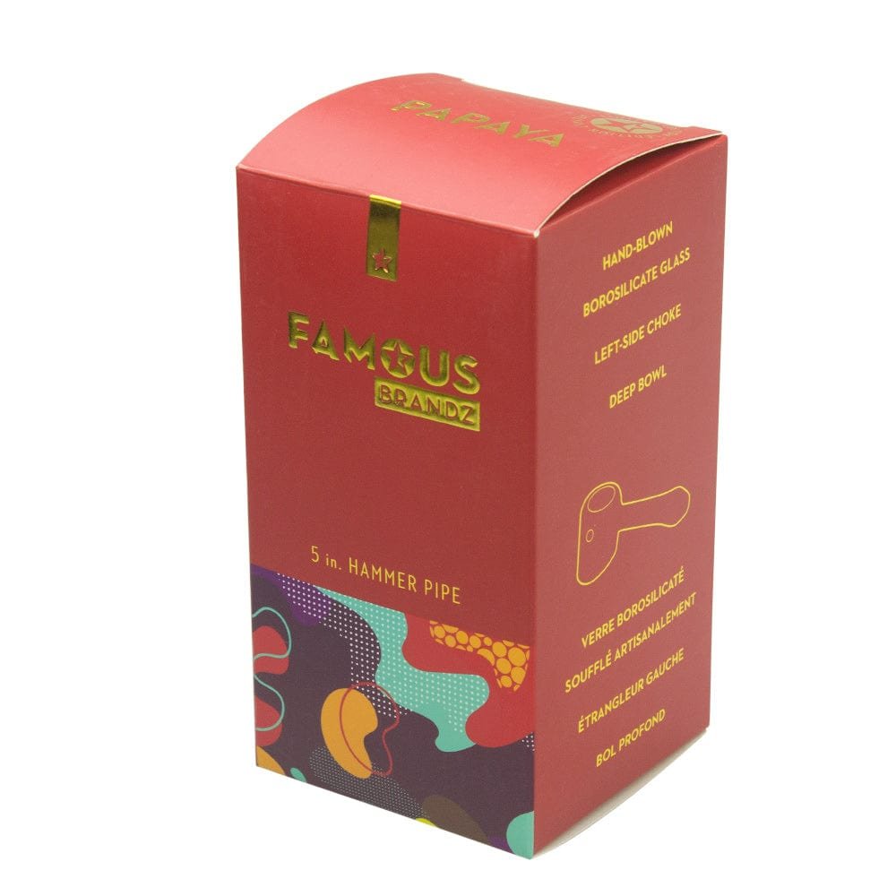Famous Design - Famous Design Papaya Hammer Pipe - 5in. - Image 5