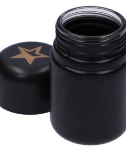 Alternative view of Famous Design - Famous Design Glass Jar - Black - Small 120ml