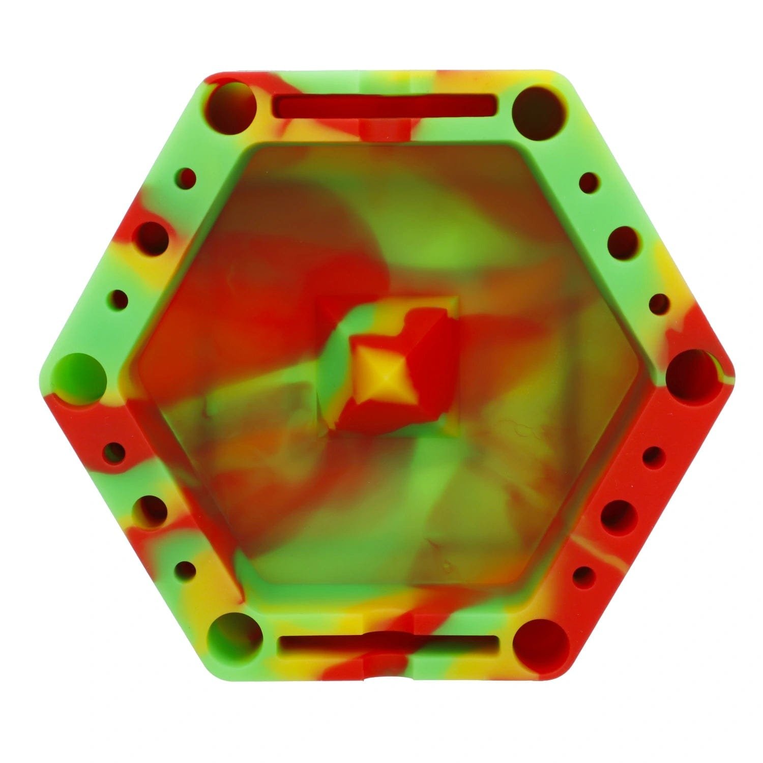 Valiant - Valiant Silicone Hexagon Ashtray-Assorted-5in