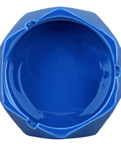 Alternative view of Valiant - Valiant Hexagonal Glass Ashtray - Teal - 4.4in