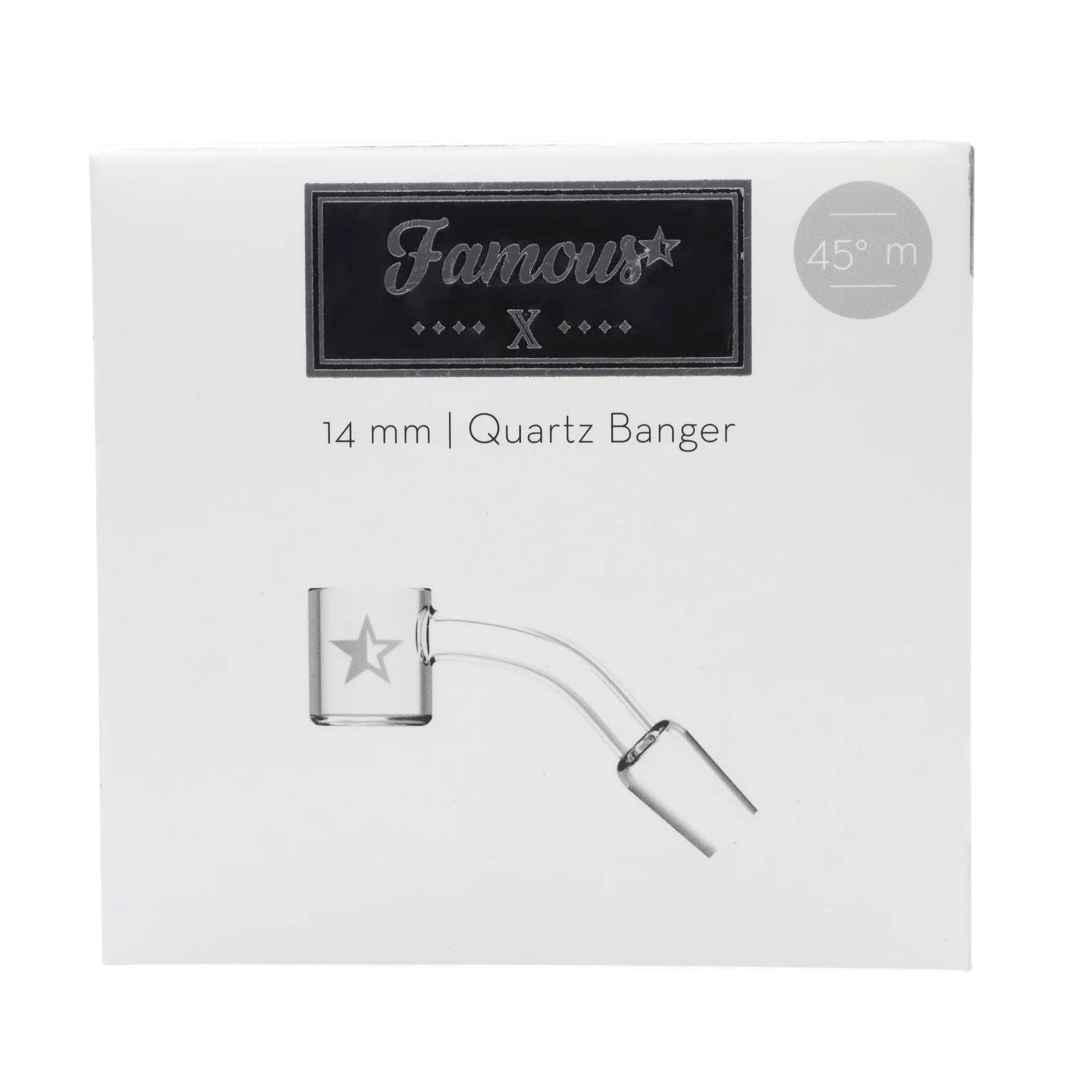 Famous X - Famous X - 45 Degree Banger - Clear - Male 14mm - Image 3