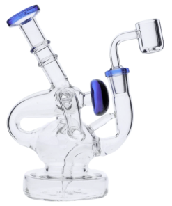Valiant - Dab Rig Recycler w/Quartz-Blue-7 in
