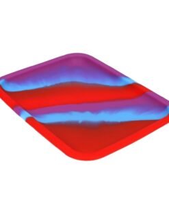 Alternative view of Valiant - Valiant Silicone Rolling Tray - Blue Purple & Red - 8x6in.