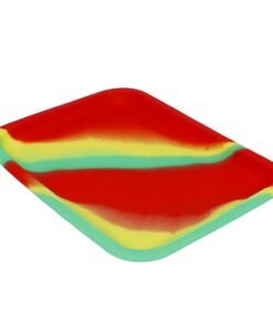 Alternative view of Valiant - Valiant Silicone Rolling Tray - Rasta - 8x6in.